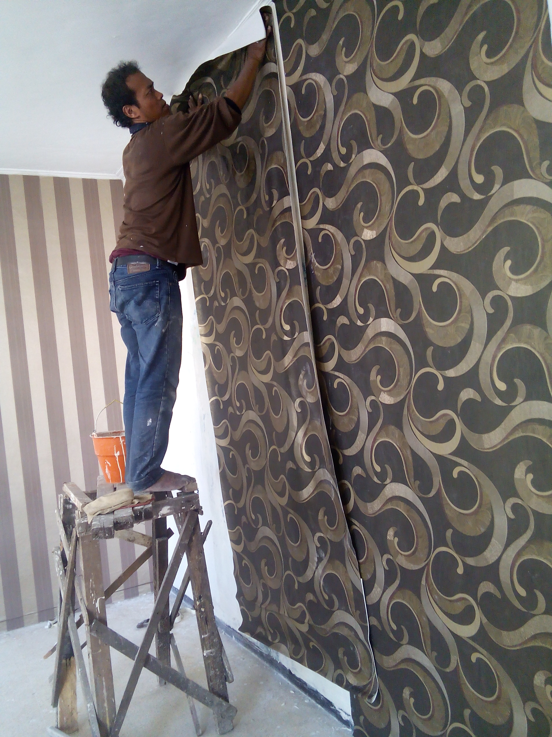 107 Cara Pemasangan Wallpaper  Untuk Dinding  Rumah 